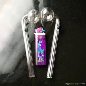 Rookpijpen kleurvolcrum lange gebogen pot, groothandel glazen waterpijp, rokende bongs accessoires,