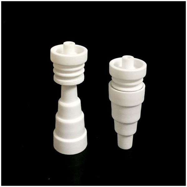 Tubos de fumo Domeless Cerâmica Prego 10mm 14mm 18mm 6 em 1 Cerâmica Chinesa Nais Banger para Vaporizador Va E Naill Smoker Drop Delivery Dhagq