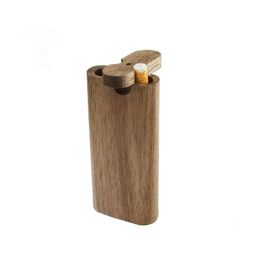 Tuyaux De Fumer Dugout Fumer Du Bois En Bois Avec Digger One Hitter Filtres De Cigarette En Verre Pirogues Pipe Drop Delivery Home Garden Househo Dhphs