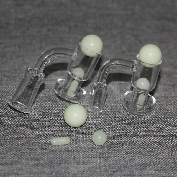 Pipes à fumer Flat Top Terp Slurper Quartz Banger 22mm 2mm Mur avec et 14mm marbre 6mm Pill perle Femelle Mâle Pour Verre Bongs Rigs