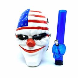 Tuyaux De Fumer Masque À Gaz Bong Eau Shisha Tuyau En Acrylique Skl Halloween Narguilé Tabac Tubes En Gros Drop Delivery Maison Jardin Househo Dhzk5