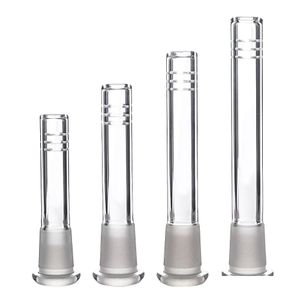 Tubos para fumar Difusor de vástago descendente de vidrio con 14 mm hembra a 18 mm Accesorio de articulación macho Desplegable Humo 6 cortes Dab Rig para bongs Agua D Dhljk