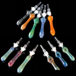 Pipes à fumer Kit de collecteur de nectar en verre avec pointe de quartz Dab St plate-forme pétrolière tuyau de sile livraison directe maison jardin articles ménagers accès Dhzob