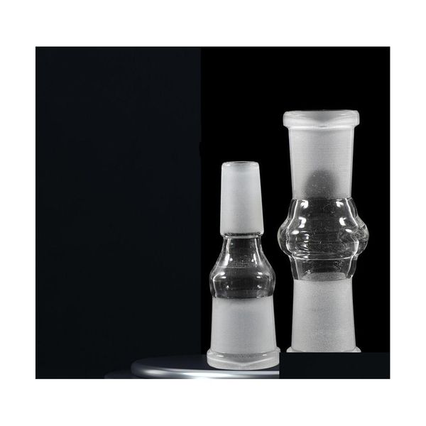 Pipes à fumer Convertisseur de diapositives en verre mâle à femelle convertit un adaptateur épais en gros standard deux tailles pour la plate-forme pétrolière de conduite d'eau 3219 T2 Dhgzw