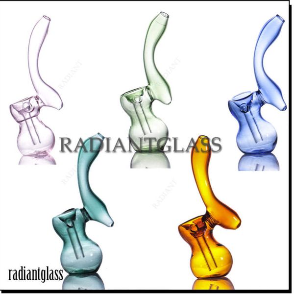 Pipas para fumar Heady Glass Stinger Sherlock Bubbler Mini Oild burner Hand Water Pipe 5 colores para venta al por mayor