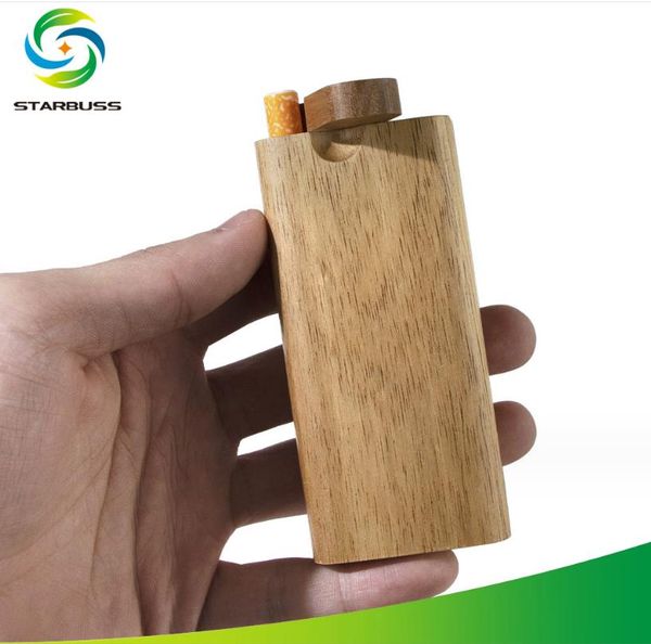 Pipas para fumar Pipa de cerámica vendedora caliente, caja de cigarrillos de madera, accesorios diversos para cigarrillos de material de madera