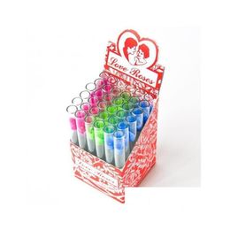 Pipas para fumar Love Rose Glass Tube con flor de plástico en el interior 36 piezas en una caja Pipa de humo Accesorio para tabaco Entrega directa Home Garde Dhg4S