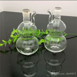 Pipas para fumar Mini botella de agua de vidrio de calabaza Bongs de vidrio Quemador de aceite Vidrio