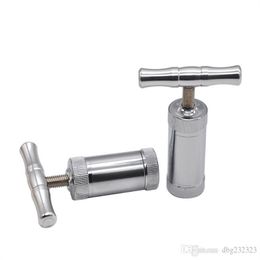 Tuyaux fumeurs mini tuyaux en acier inoxydable compresseur de tuyau de tuyau compact tabac portable compact