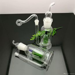 Pipas para fumar New Crown Silent Filter Glass Hotpot Great Pyrex Glass Oil Burner Pipe Plataformas petroleras gruesas