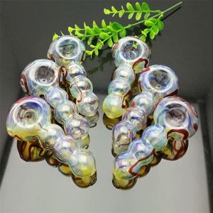 Rookpijpen Nieuw Europa en Americaglass Pipe Bubbler Rookpijp Water Glass Bong 3-ball geschilderde glazen pijp