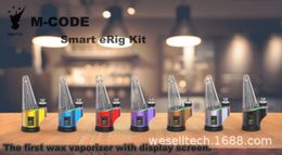 Rookpijpen Andere rookaccessoires Elektronische Hookah Hato Wax Dab Kit Vaporizer Verstuiver M-Code Glazen waterpijp DHCOT