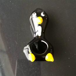 Pipes pour fumer Pipe de pingouin Narguilé en verre en gros, raccords de conduite d'eau en verre