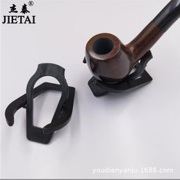 Pipes à fumer Porte-pipes en plastique Présentoir pliant en forme de X noir Portable universel
