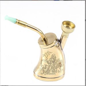 Rookpijpen draagbare handheld Hookah Kettle Dual-Purpose puur koperen waterfilter