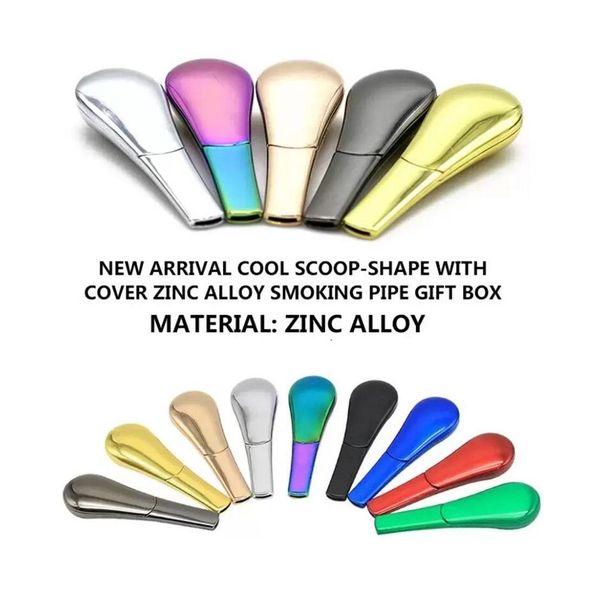 Pipes à fumer Rainbow Cigarette Tabac Métal Magne Alliage de Zinc Cuillère à Main Diamètre Magnétique Tuyau 8 Couleurs Fy3657 1128 Drop Delivery Dhsak