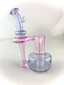 Rookpijpen RBR3.0, roze en paarse cfl, met een opaal, rookpijp, booreiland waterpijp, prachtig ontworpen 14 mm joint welkom om te bestellen voeg een duidelijke luchtbel toe