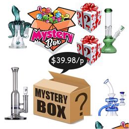 Tuyaux De Fumer Prêts À Expédier Superising Gift Blind Box Cadeaux Mystery Surprise Narguilé Bongs En Verre Accessoires D'eau Dab Oil Rigs Perc D Dhtxg