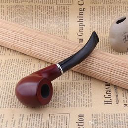 Pipes à fumer, anneau en bois massif, boîte-cadeau, Portable, amovible, marteau sans flexion