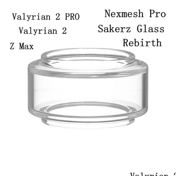 Pipes à fumer Remplacement Pyrex Bb Tube de verre gras pour Zeus Z Max Sakerz Valyrian 2 Pro Rebirth Rta Nexmesh Wotofo Profil Pyro V4 IT Dhfxn