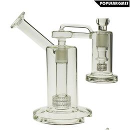 Pipas para fumar Saml 22.5Cm Tall Matrix Sidecar Glass Bong Hookahs Birdcage Perc Oil Rig con Ash Catcher Joint Size18.8Mm Pg5113 Drop Dhvgu