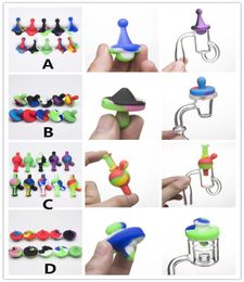 Pipes de fumeurs Capuchis en silicone Bubble Colore Bulle 4 types de bouteille pour ongle de banger 2 mm 4 mm Bangers ongles sans Dome Dab Rig2909750