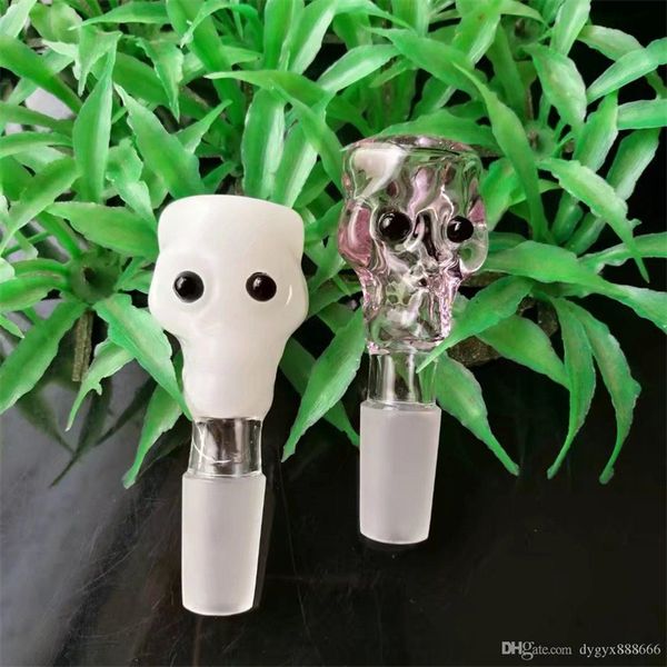 Pipas para fumar Skull Bone Global Head, Pipas de vidrio al por mayor, Accesorios para pipas para fumar,
