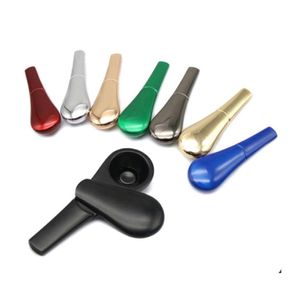 Rookpijpen lepel pijp mini metalen bubblers met magnet magnetisch draagbare droge kruiden droge kruiden tabak druppel levering huizentuin huishouden Sundo Dhnto