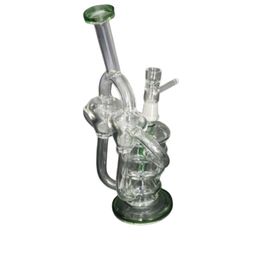 Pijpen Super Vortex Glazen Bong Dab Rig Waterpijpen Tornado Cyclone Recycler Rigs 12 Recyclers Buis Waterpijp 14Mm Joint Bongs Wi Dhbw9