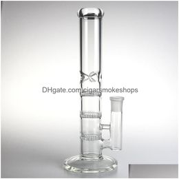 Tuyaux De Fumer Épais Recycleur Heady Verre Bong Eau Avec 10,5 Pouces 3 Nids D'abeilles Filtre Huile Rigs 18Mm Mâle Beaker Bongs Drop Delivery Dhepx