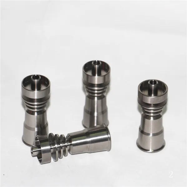 pipas de fumar Titanium Nail 4 en 1 Domeless Titanium Nails Titan Nail 14mm 18.8mm Junta macho y hembra para pipa de vidrio Bong