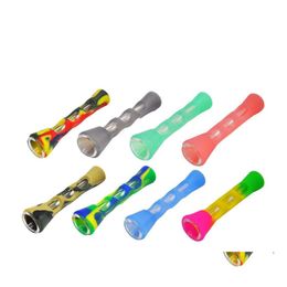 Rookpijpen Ups Sile Pijpen Glass Bongs 3,4 inch Sigaretten Hand draagbare mini Tabak Sigaretten Holder Druppel