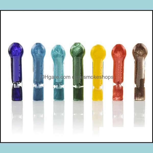 Pipes Vintage 3.5Inch Gra Pipe En Verre De Qualité Supérieure Narguilé Bong Peut Mettre Le Logo Du Client Par Ups Cne Drop Delive Cigarsmokeshops Dh9Pf