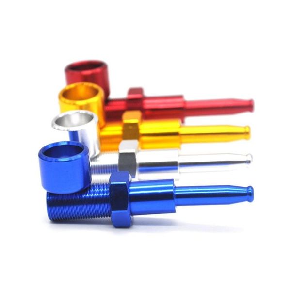 Fumer Pipes En Gros Creative Portable Filtre Porte-Cigarette En Alliage D'aluminium Super Mini Petit 4 Couleurs Dh0663 Drop Delivery Accueil Dhd6Z