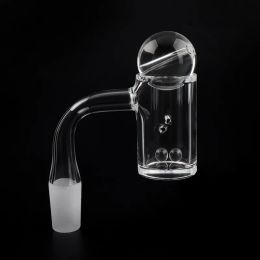 Fumer Quartz Banger Bord Biseauté Auto Spinner Avec 25mm ODGlass Bubble Carb Cap Perles De Marbre Boules 10mm 14mm 18mm Mâle Femelle Ongles ZZ