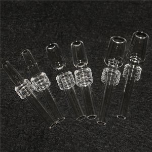 Pointe de quartz fumant avec 10 mm 14 mm 18 m mâle joint clair quartz banger clou pour conduite d'eau en verre bong Dab Rigs