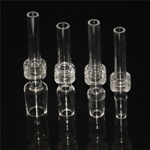 Puntas de néctar de cuarzo de 10 mm, 14 mm, 18 mm, accesorios para fumar, punta de tubo de prueba de filtro de gota de paja gruesa para Mini néctar