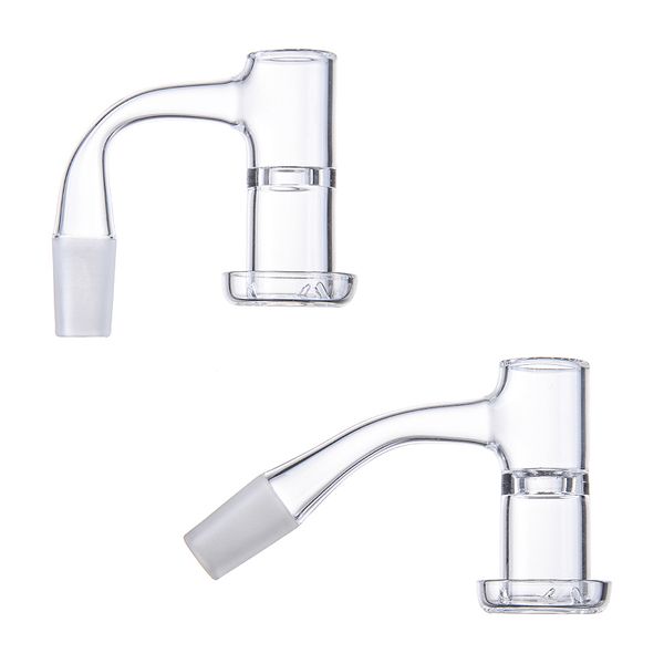 Fumer sans couture entièrement souder Terp Slurper bord biseauté Blende Splash Guard Quartz Banger Nail 10mm 14.5mm Joint Clear Styles Oil Dab Rig Bangers Verre FWQB07