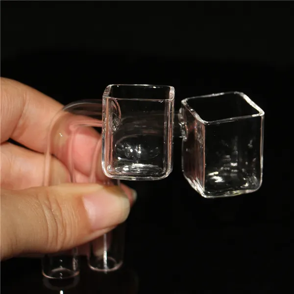 Fumer sucre Cube Quartz Banger clou carré poche sans dôme Quartz ongles 14mm 10mm 18mm femelle mâle pour cendrier en verre