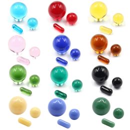 Fumer Terp Slurper Balls Perles Capsule Pill Set Ruby Glass Carb Cap Top Auto Spinning Pour Slurp Quartz Bangers Accessoires ZZ