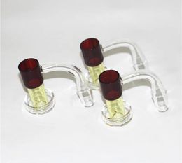 Fumer des ongles de banger en quartz terp slurper avec perle en marbre et perles rubis pour les bongs d'eau en verre 12 ll