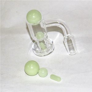 Smoking Terp Slurper Quartz Banger avec Lumineux Verre Brillant Marbre Perle de 2mm Sluve Slurpers Up Huile Vente à vide pour DAB Bongs Resigues