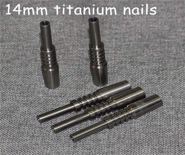 Fumer Titanium Tip Nectar Collector Domeless Nail 14mm GR2 Inversé Grade 2 Ti Nails pour Dab Paille Concentré Huile Rigs8281320