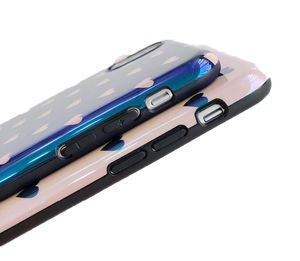 Funda de teléfono blu-ray liso para iPhone 6 6s 7 8 PLUS CASOS Moda retro amor corazón parejas cubierta para iPhone