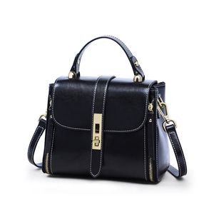 Sac à bandoulière pour femme en cuir lisse couleur unie sac à main de mode de haute qualité sac de messager pour femme