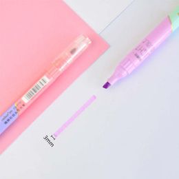 Smooth Writing mignon Double Tip Dual Color Writing Marker Pen for School