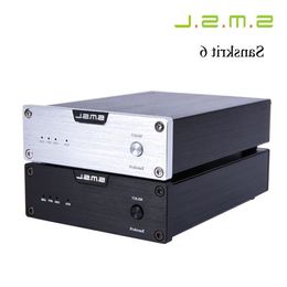 Freeshipping SMSL Dernier 6ème Sanskrit USB DAC 32BIT / 192Khz Coaxial SPDIF Optique Hifi Audio Amplificateur Décodeur Nouvelle version avec Power Ad Pjjk