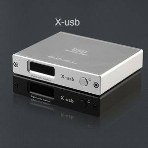 Livraison gratuite SMSL X-USB XMOS Convertisseur audio USB vers Spdif DAC coaxial optique 384KHZ IIS DSD64 / DSD128 Jitter DFU HiFi Digital LVDS H-DM-I