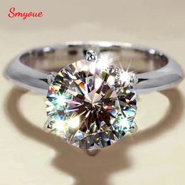 Smyoue GRA Certification 1-5CT Ring VVS1 Lab Diamond Solitaire Ring For Women Engagement Promise Bijoux de mariage 240407