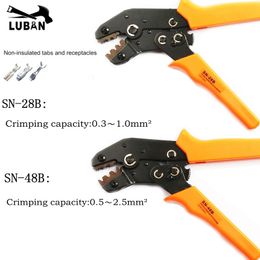 SN-28B SN-48B SN MINI EUROP-stijl KRIPPING TOOL KRIPPING PLIER 0.25-1MM2 Multi Tool Tools Handen Orange Y200321